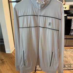 Original Penguin White Jacket with Black Trim